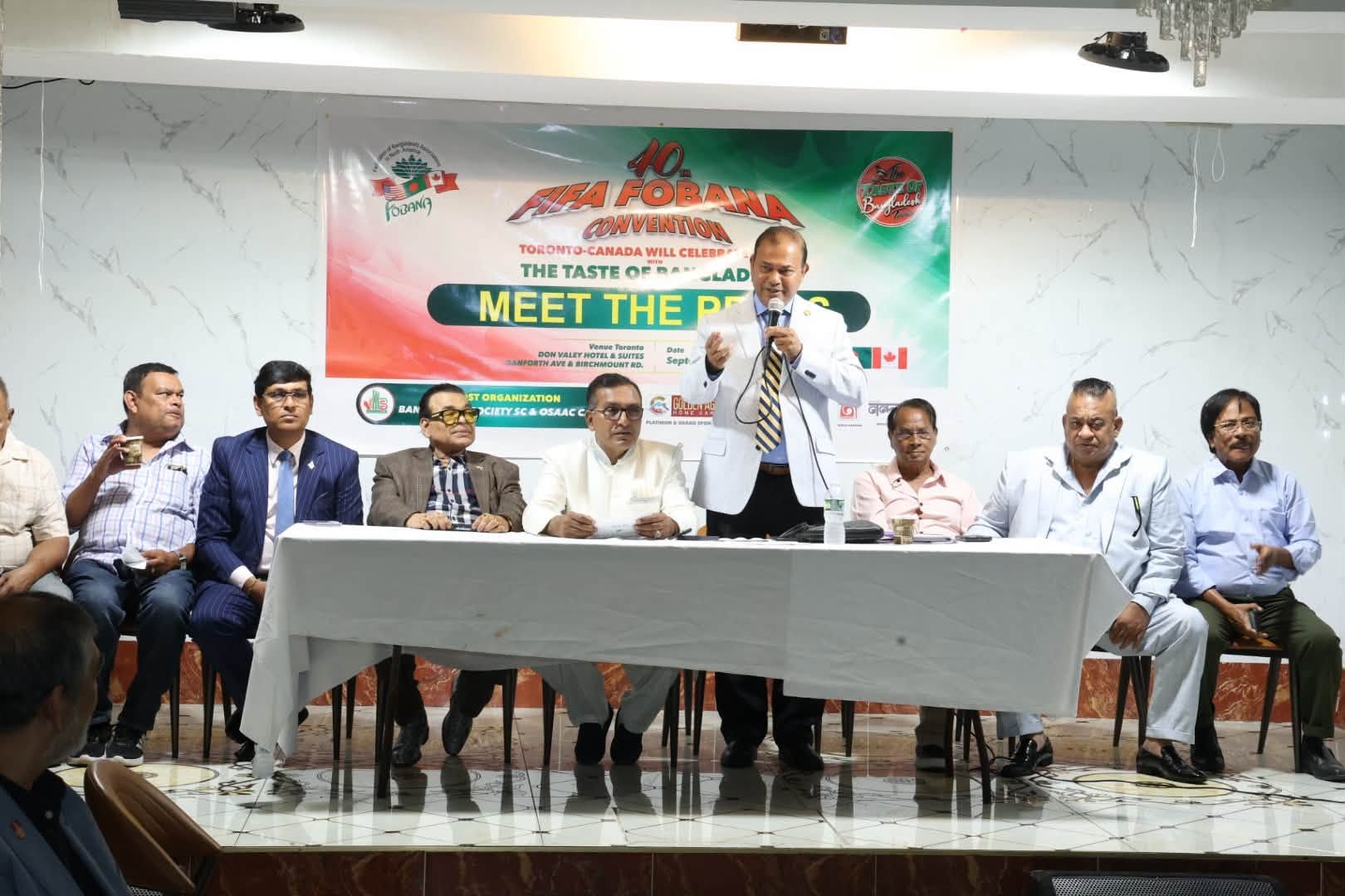 মিট দ্যা প্রেসে টরন্টো সম্মেলনের নেতৃবৃন্দ মহান মুক্তিযুদ্ধ ও ২৪’র আন্দোলনের চেতনায় অনুষ্ঠিত হবে এবারের ফোবানা সম্মেলন