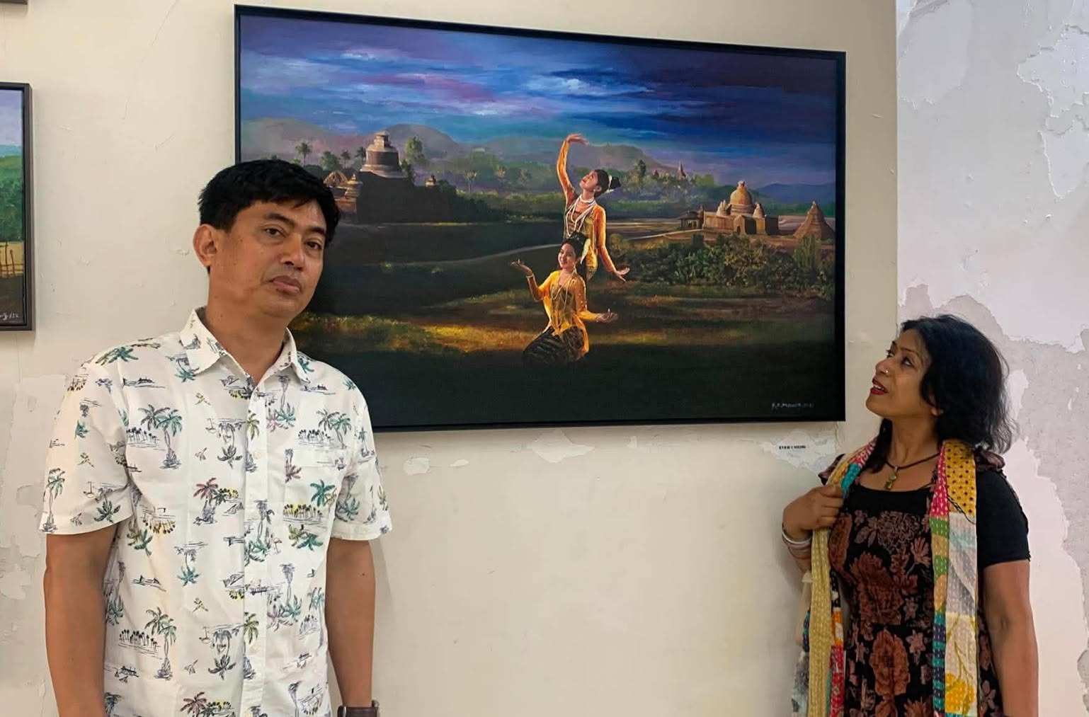 চিত্রশিল্পী কে সি মং এর একক চিত্রপ্রদর্শনী "প্রকৃতির ক্যানভাসে স্বদেশের ছায়া"