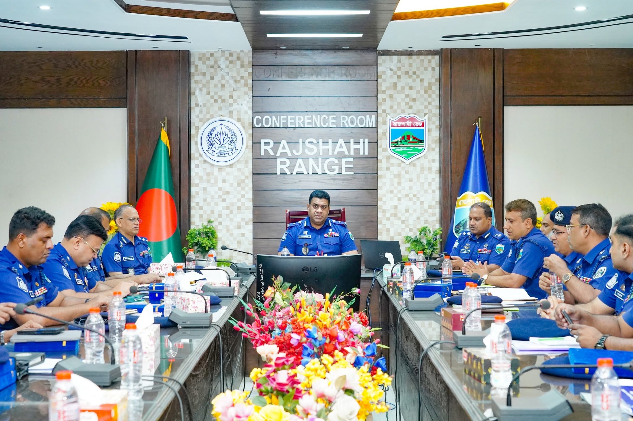 রাজশাহী রেঞ্জের জুলাই-২০২৬ মাসের মাসিক অপরাধ পর্যালোচনা সভা অনুষ্ঠিত